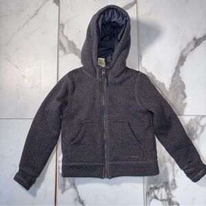 L.L. Bean Hooded Kids Sweater Fleece Jacket Size Small 4